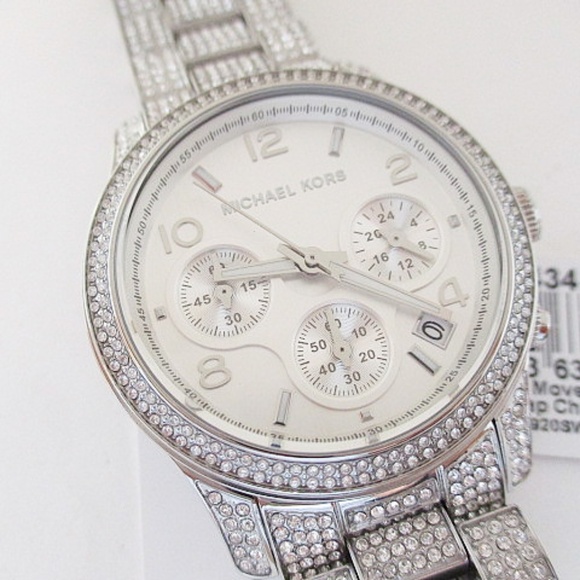 MICHAEL KORS - Bryant Pavé Silver-Tone Watch - Picture 2 of 8